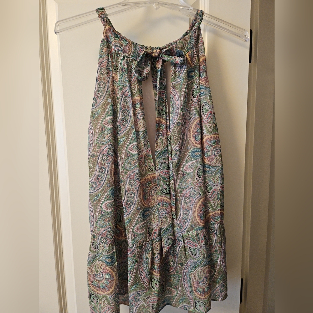 Allsaints Roma Shahmina Top Chiffon Swing Tank Sz 4